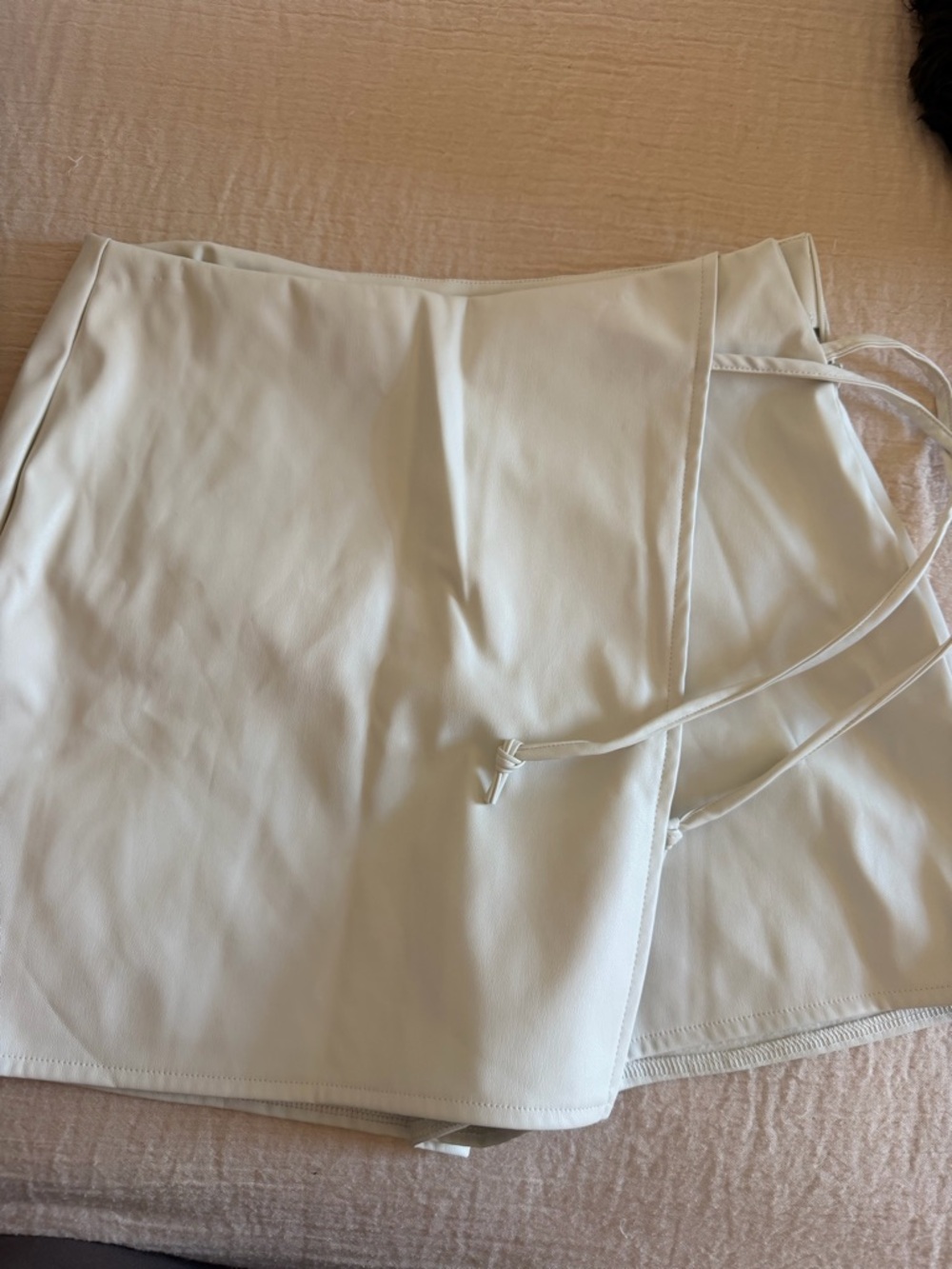 White Wrap Skort Shorts